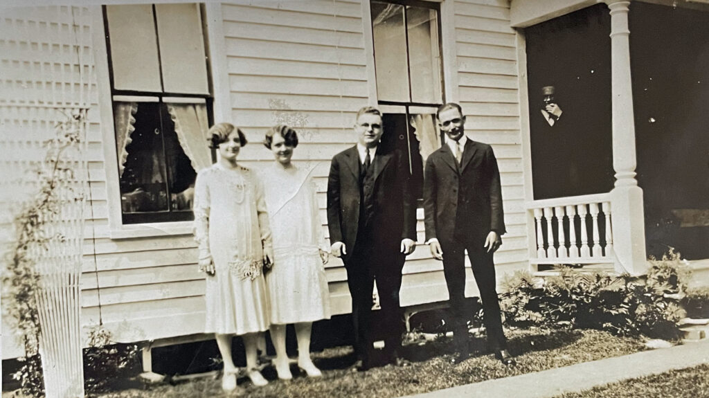 Bernice Dutcher Evelyn Dutcher Harold Griffis Russell Lane