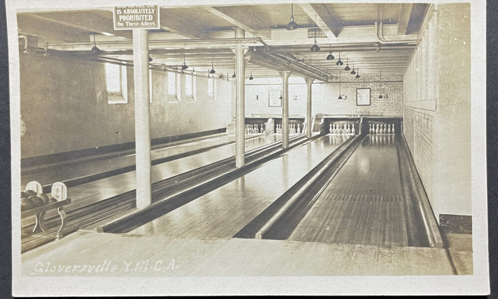 Gloversville YMCA bowling alley 1920s