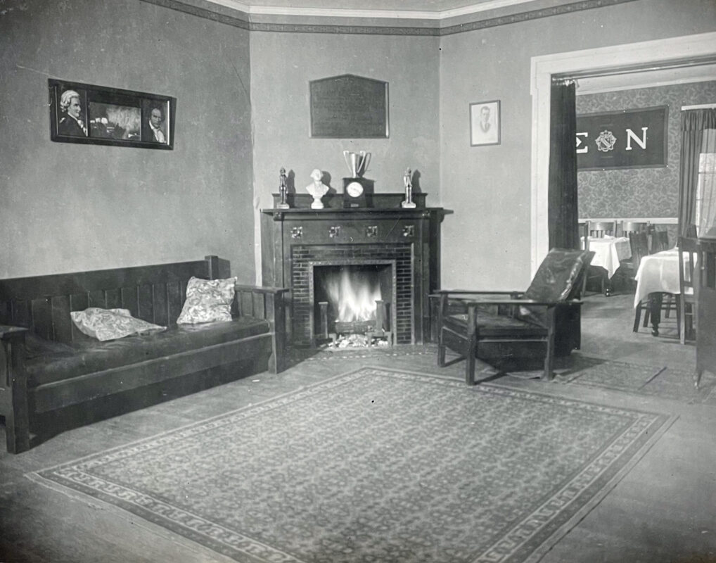Sigma Nu Fireplace 1922