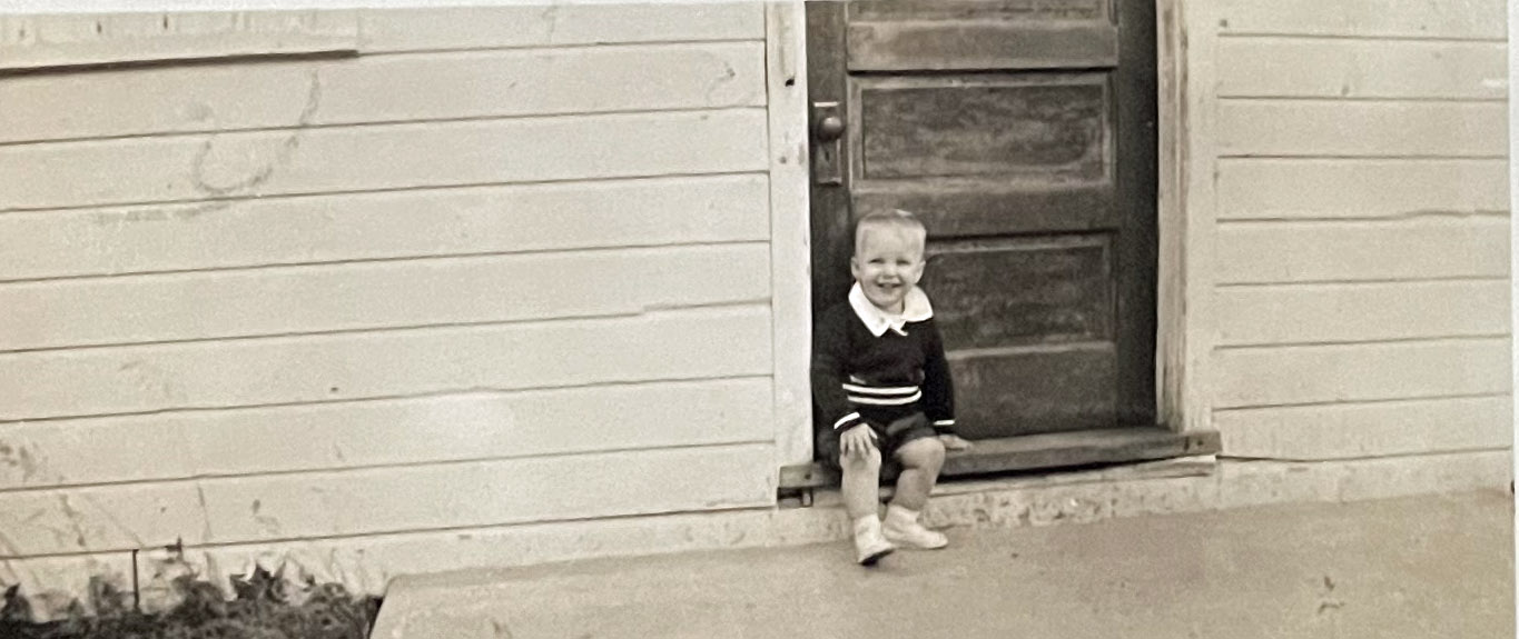 David at the School Door August 1938